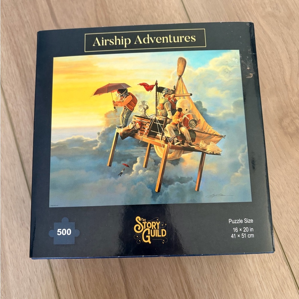 Airship Adventures 500 Piece Jigsaw Puzzle Story Guild New